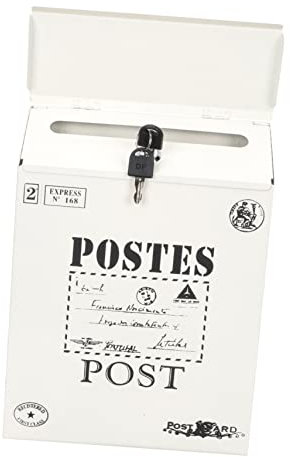 Boîte Aux Lettres avec Serrure Boîtes Aux Lettres Murales Décor Vintage Coffre-Fort À Clés Boîte Aux Lettres Boîte Aux Lettres Verrouillable Boîte Aux Lettres De