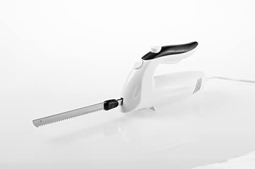 Fritel Couteau électrique EK 3180 - Trancheuse/Couteau à viande + 2 lames incluses - 150 W - 44 cm - Blanc