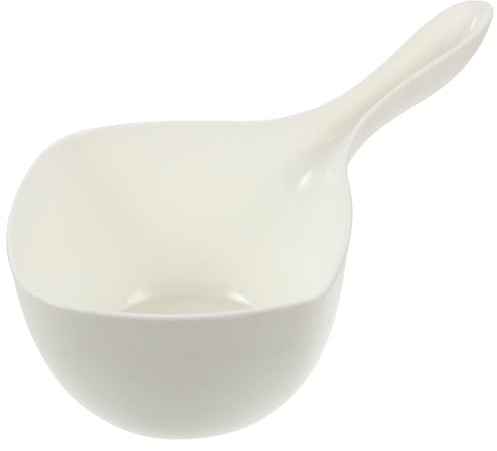 BESTonZON Plastic Water Ladle with Comfortable Handle Multipurpose Kitchen Bath and Garden Scoop Compact 4.3 Inch Dipper for Shower and Flower Watering