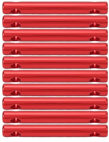 Otufan Tenditore per fune in lega di alluminio - Regolatore per cavo regolabile - Regolatori per tiranti a doppio foro in lega di alluminio per campeggio, escursionismo, zaino in spalla, (Red)