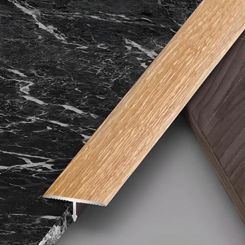 Raouoae 3 Pezzi Profilo Di Transizione A Forma Di T - Soglia Universale Da 90cm Per Pavimenti Laminati, Legno E Piastrelle - Striscia Divisoria Per Transizioni Fluide E Senza Interruzioni(Helle Eiche,