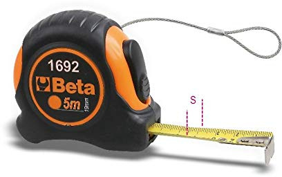 Beta 1692HS/5 - Flessometri cassa bimateriale in ABS antiurto nastro in acciaio classe di precisione ii H-SAFE