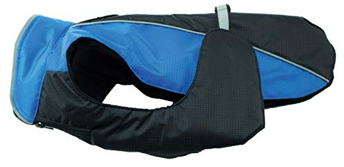 JEGGO Hundemantel Wintermantel Allwetter Mantel Regen Jacke Hunde Weste XXS XXL (XXL, Schwarz/Blau)