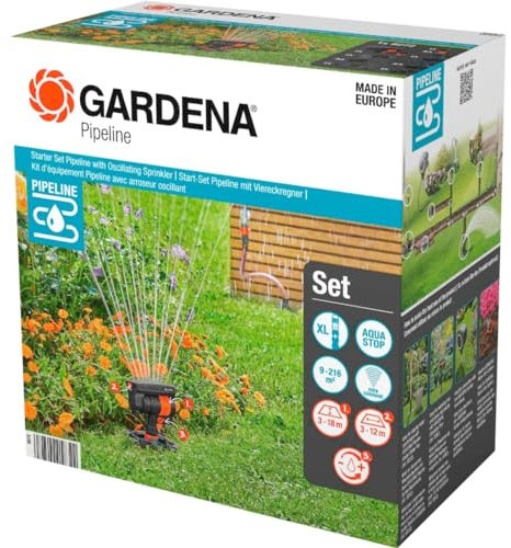 Gardena Set de inicio Pipeline Con Aspersor Oscilante