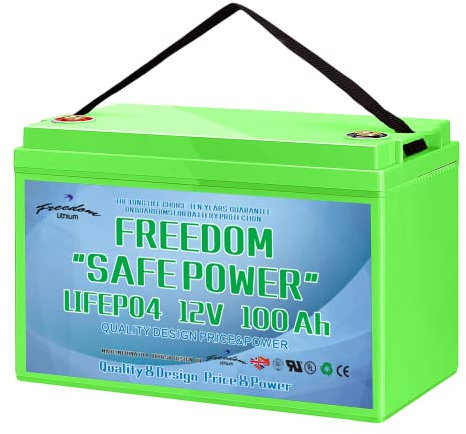 Freedom Lithium SAFEPOWER 12Volt 100Ah Lithium leisure battery with BMS