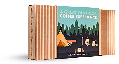 Coffret cadeau de café d'extérieur pour homme et femme – 14 des meilleurs cafés spécialisés et biologiques au monde | Préparez et profitez à tout moment, n'importe où | Boîte d'assortiment sur le
