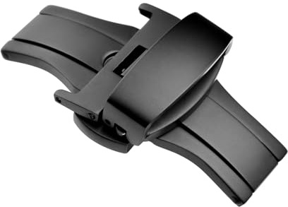 WOCCI Faltschließe aus Edelstahl, Ersatzschnalle für Uhrenarmband, Schnallenbreite 10mm 12mm 14mm 16mm 18mm 20mm 22mm