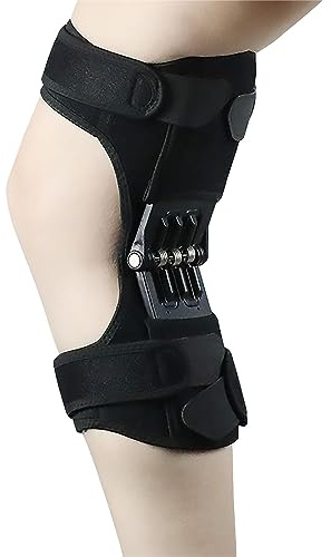 HAILM Soporte de Rodilla Refuerzo de Rótula con Resorte de Acero, Tela Ok/Tela Nido Abeja, Respirable, Rodillera para Montañismo Squat Subir Escaleras