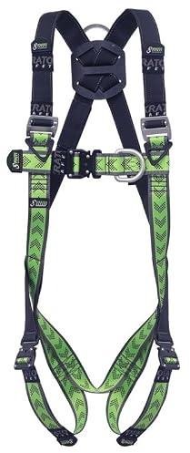 Kratos Safety MOVE 3 Auffanggurt S-L, EN 361 Sicherheitsgeschirr für Gerüstbau, mit dorsalem und sternalem Auffangpunkt, Schnellverschlüssen, bis 140 kg