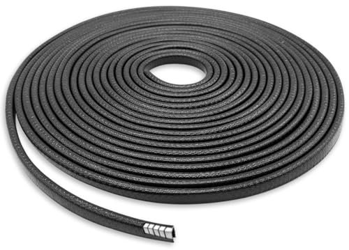 WAIZHIUA 10M/32FT Protecteur de Bord de Porte de Voiture Joint en Caoutchouc Noir en Forme de U Garniture de Bord de Voiture Protections de Bord de Porte de Voiture Bande d'étanchéité en Caoutchouc d