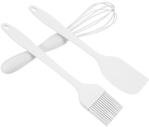 LABRIMP Raschietto in Silicone Per Cucina Raschietto Per Torte Da Cucina Frusta Per Uova Manuale Pennello Per Olio in Silicone Per Crema Per Dolci Strumenti Per Dolciaria