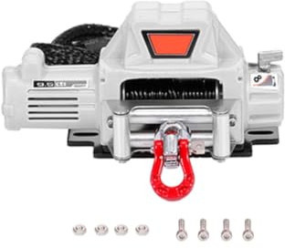 Qsvbeeqj Treuil automatique en fil de treuil voiture décoration simulée accessoires pour 1/10 échelle Redcat SCX10 D90 Crawler