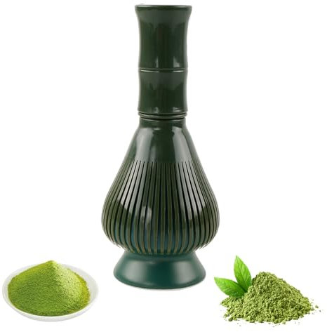 ROSYLEVE Matcha Whisk Resin, Batidor de Matcha Cepillo de Bambú Cepillo Matcha Escoba Matcha para Hacer y Remover Matcha para Té Matcha Herramientas de Matcha Extraíbles para Polvo de Té Verde