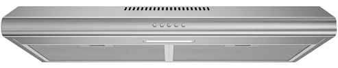 FIREGAS Under Cabinet Range Hood 30 Inch, Ducted/Ductless Convertible Kitchen Vent Hood with 250 CFM, Stainless Steel, 3-Speed Exhaust Fan, Energy-Efficient LED Lights for Stove Ventilation