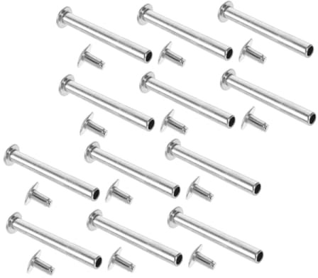 Vaguelly Kit Ripara Ventagli Pezzi Ricambio Ventilatore Rivetti per Ventagli Pieghevoli, 12 Set in Lega di Zinco Argento, Facili da Installare