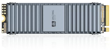 SAN ZANG MASTER Interne SSD für PS5 mit Heatsink, NVMe SSD M.2 2TB PCIe Gen4x4 2280,Bis zu 7450MB/s Lesen,TLC 3D NAND Flash, PS5 Speichererweiterung