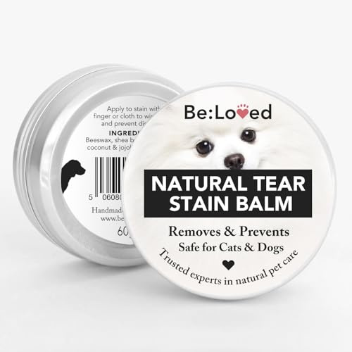Be:Loved - Be:Clear Tear Stain Balm - Natural Eye Care for Dogs & Cats with Beeswax, Shea Butter & Vitamin E - Handmade in UK - Dog Accessories, Horse and Cat Essentials - 60g