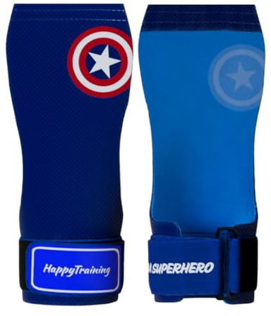 HappyTraining | Gants pour crossfit, unisexe, avec magnésium, pour éviter les blessures et améliorer la prise en main (avec magnésium, moyen)