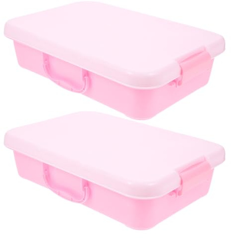 LOLIPPYY 2pcs Portable Sandbox Tray Lid Boys and Girls Outdoor Play Equipment Large Storage Box Lid Case for Sand Toys Safe Reusable