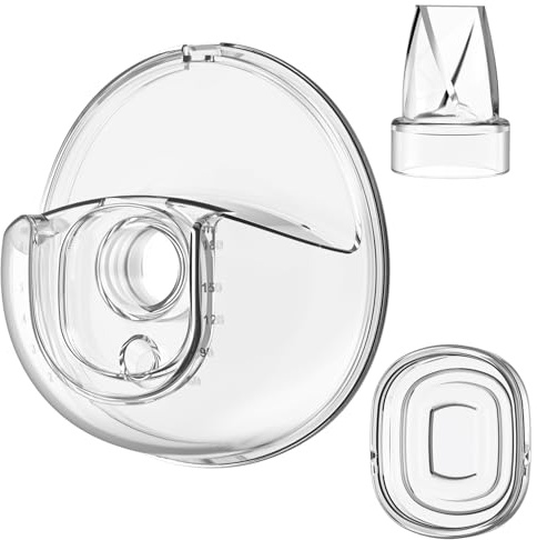 Coupelles de collecte de lait KISSBOBO pour K6 – Accessoires de rechange d’origine pour tire-lait KISSBOBO, faciles à nettoyer et à installer, ajustement confortable, conception anti-fuite