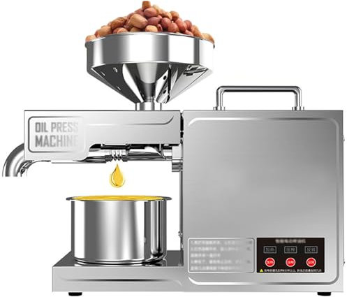 Presse à huile électrique automatique pour extraction à froid et à chaud, huile en acier inoxydable pour graines et noix, expulseur d'huile à usage domestique