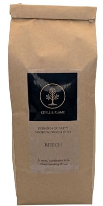 Keyll and Flame Premium Quality Cold Smoking Wood Dust - 1.5L for food smoking from a natural, sustainable supply (Beech)