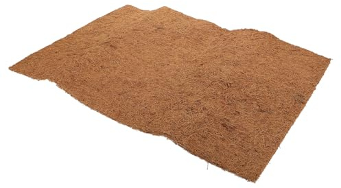 Milisten Tapis pour Reptiles en Fibre Végétale Naturelle Respirant Et Hygiénique pour Terrariums Et Animaux De Compagnie