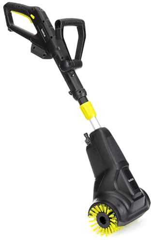 Baricus Akku-Bodenbürste 18V mit Wasseranschluss – Teleskopierbar – Reinigung von Terrasse, Fliesen, Holz- und Betonböden – inkl. Quick-Adapter B-Ware (Inklusive: Akku & Ladegerät)