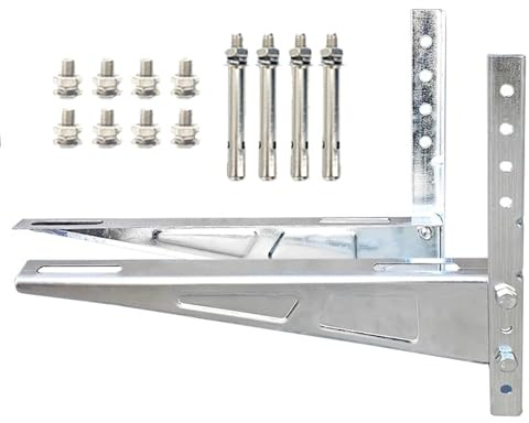 Soporte Exterior Para Aire Acondicionado Alta Resistencia, Universal Para Unidades Aire Acondicionado 9000 A 28000 BTU, Capacidad Carga 300kg, Resistente Al Óxido(16000-18000 BTU)