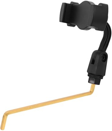 AKOOSY Supporto per Saxophone con Clip Alta Tensione Porta Smartphone e Leggio per Spartiti Regolabile e Antiscivolo per Sax e Tenore Accessorio Portatile per Lettura e Accompagnamento