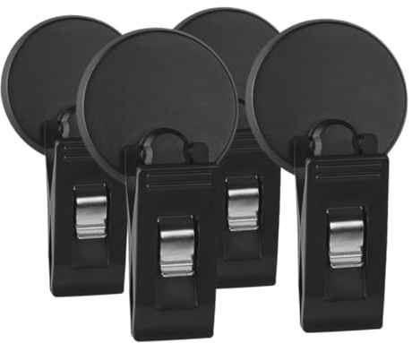 WOONEKY 4Pcs Car Parking Ticket Holder Clips with Suction Cup Adhesive Bill Holder Clamps for Car Windscreen Window Easy to Install Auto Accessories for Secure Parking Permit Display