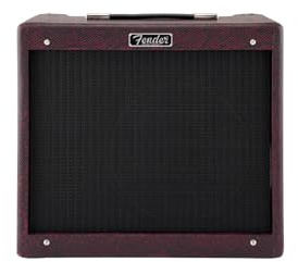 Fender Limited Edition Blues Junior IV Red Snakeskin Guitar Valve Amp Combo with 12” Eminence Texas Heat Speaker