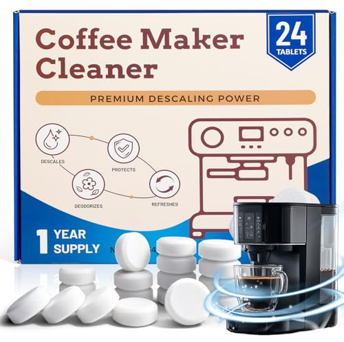 SCENTORINI Pastillas de Limpieza Para Cafeteras Automáticas 24 Unidades | Apto Para Todas Máquinas de Café con Depósito De Agua, Compatible Con Siemens, Jura, Delonghi, Bosch, Melitta, WMF, Miele