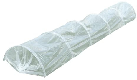 Homeponnew 300 x 45 x 45 cm, tunnel per piantare ortaggi in microrete, copertura per serra in PVC con estremità di ventilazione, protezione antigelo e facile installazione (canale in PE)