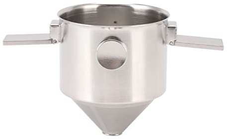 LjwZekyrnt Filtro de café portátil para verter, Filtro de café de Goteo Lento de Acero Inoxidable Reutilizable y Plegable para Viajes, Camping, Oficina