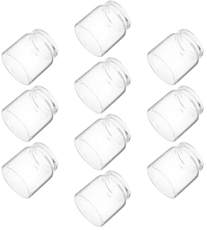 COHEALI 10 Kleiner Glas Terrarien Vasen für Sukkulenten und Moos zur Dekoration im Innenbereich mit Transparentem Glas und Geringem Pflegeaufwand