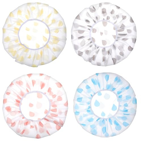 4 PCS Bread Proofing Covers Bowl Covers Reusable Bread Proofing Cover Plastic Stretchable Baking Bowl Covers Dough Proofing Cover for Sourdough Professional and Home Bakers