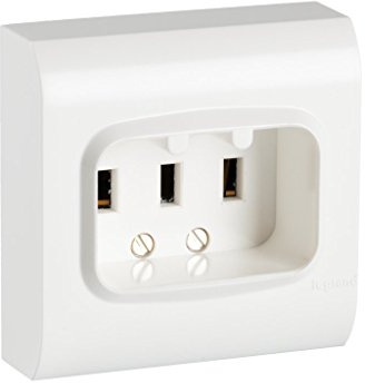 Legrand 192427 Enchufe pared, Blanco
