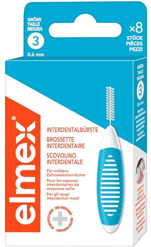 Elmex Interdentalbürste blau ISO Größe 3 0,6 mm, 8 St. Interdentalbürsten