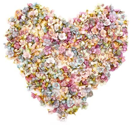 THETAG Künstliche Blumen, 100 Stücke Gänseblümchen Blütenköpfe Mini Kunstblumen Bunt Mini Seidenblumen, Kunstblumen Köpfe Deko für Hausgarten Hochzeit Feste Partei Haus DIY Basteln Scrapbooking