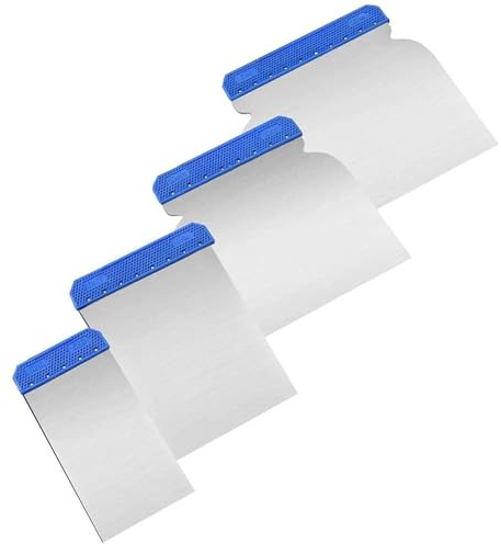 GAJUST 4pcs/lot Scraper Putty Knife Blade Painting Tools Hand Plastering Cleaning Blade Shovel for Wallpaper/Decals/Drywall Finishing
