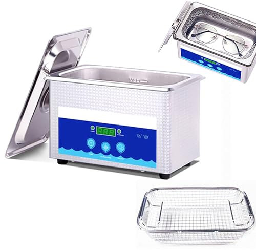 JavoN 900ml Digital Ultrasonic Cleaner Sonicator Occhiali Da Bagno In Acciaio Inossidabile Gioielli Degas Ultrasound Wave Cleaning Machine Washer,SectionB