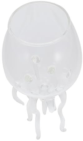 PRETYZOOM Elegant and Stylish Cocktail Glasses Unique Jellyfish Shape for Birthdays Weddings Parties and Banquets