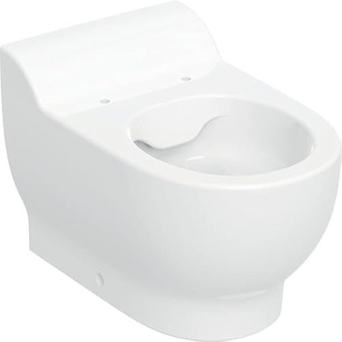 Geberit Bambini WC au sol pour enfants, chasse deau basse, Rimfree, hauteur:30cm, 502.966.00.8, Couleur: blanc