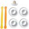 4 Piece Egg Tray, 2 Piece Egg Cutter, Egg Cup, Poached Egg Holder, Breakfast Egg Tray, Microwave, Dishwasher Safe Egg Tray