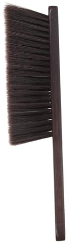 CLISPEED Soft Bristle Furniture Brush Handle Wooden Cleaning Broom for Sofa Bed Fireplace Ergonomic Design for Dusting and Car Cleaning