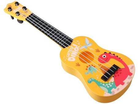 Shengxi 42cm Mini Ukelele para Infantil, Juguete Musical de Guitarra con 4 Cuerdas Ajustables, Instrumento Musical Educativo Regalo para Niños Pequeños Niñas Regalo