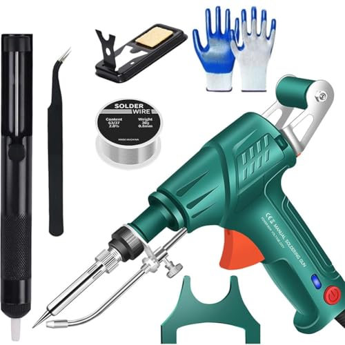Internally Heated Industrial Laser Welding Tools, Automatic Corded Hand Held Laser Welder, Welding Machine for Metal, Multi-function Soldering Iron Soldering Gun Set, for Home DIY(Internally Heated-A)