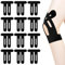 BOXOB 12pcs Bande Kinésiologie Prédécoupée pour Genoux, Respirante Élastique Bandes Bande Musculaire Athlétique Kinésiologie Autocollants Patch Genou Sport pour Soutien Stabilité Genou (Noir)