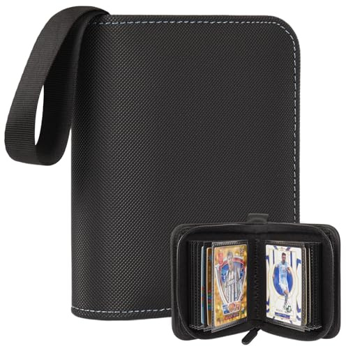 1 carpeta de tarjetas de bolsillo, álbum de tarjetas coleccionables, tarjetero individual con 20 páginas, capacidad para 40 tarjetas, mini carpeta de carga lateral para TCG, MTG, deportes, béisbol